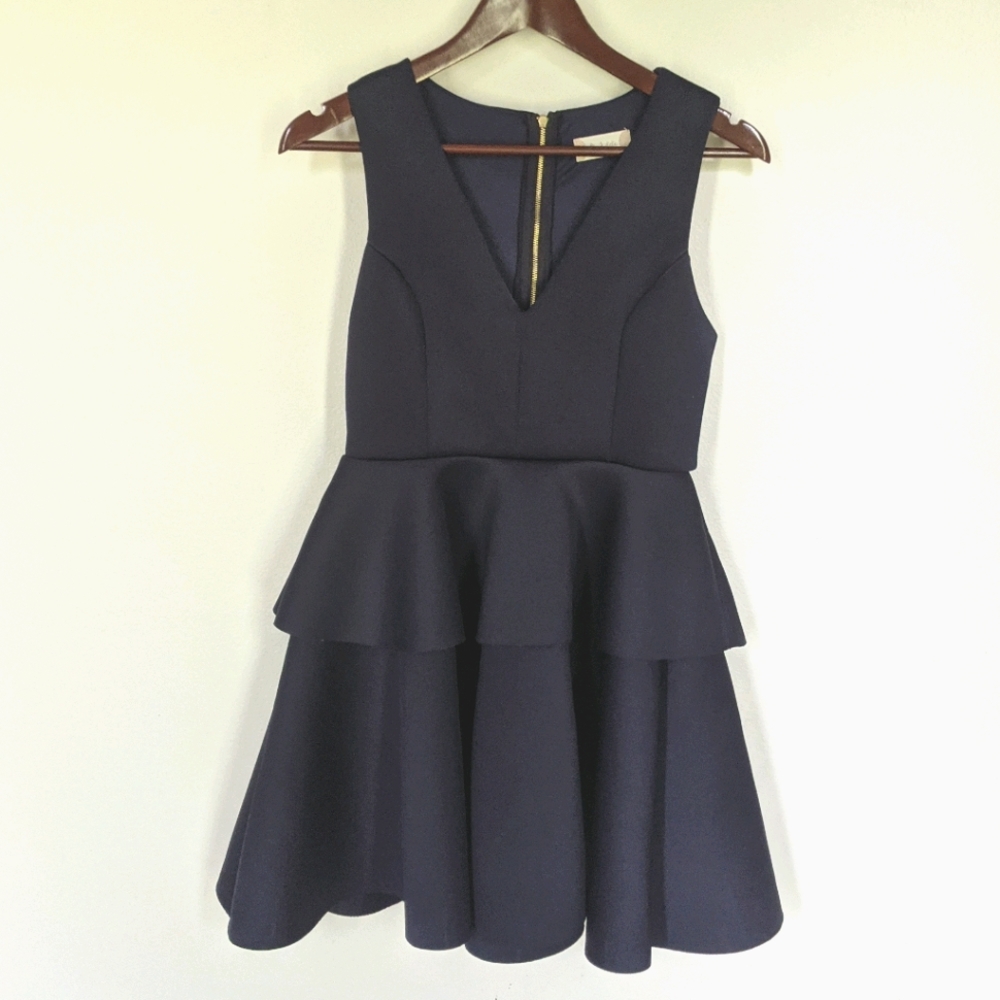 2/$25 Navy Ruffle Dress